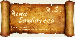 Mina Somborčev vizit kartica